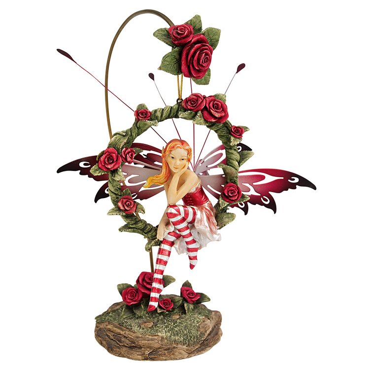 rose fairy figurine